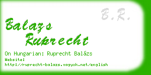 balazs ruprecht business card